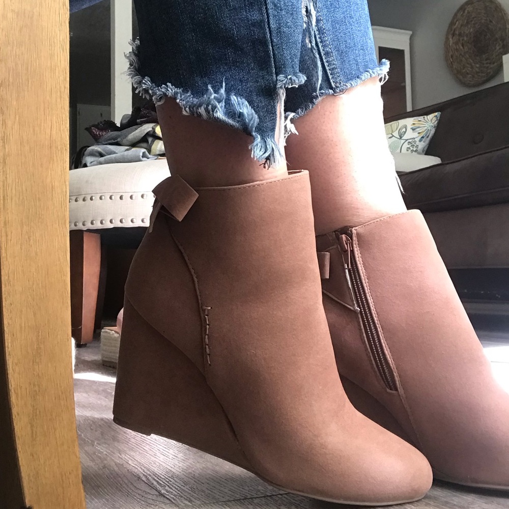 ☕️Faux Bow Tie Bootie🤩
